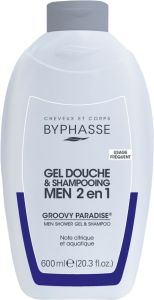 Byphasse Groovy Paradise Blue Men Shower Gel-Shampoo (600mL)