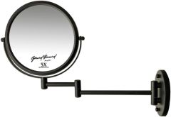 Gerard Brinard Matt Black Make-Up Wall Mirror Articulated Arm