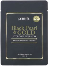 Petitfee Black Pearl & Gold Eye Patch (1pair)