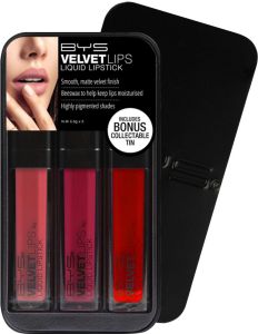 BYS Velvet Lips Trio In Tin Berries