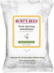 Burt's Bees Facial Cleansing Towelettes with Cotton Extract (30pcs) Sensitive Skin