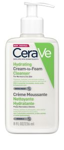 CeraVe Hydrating Cream-to-Foam Cleanser (236mL) Normal to Dry Skin