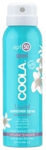Coola Travel SPF50 Sport Spray Sunscreen Unscented (100mL)