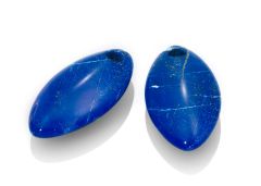 Sparkling Jewels Ear Charms Lapis Lazuli Polished Gemstones