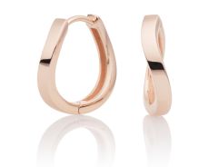 Sparkling Jewels Earrings Flare Rose Gold Huggies