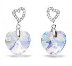 Spark Silver Jewelry Earrings Tender Heart Aurore Boreale
