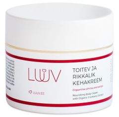 LUUV Nourishing and Moisturizing Body Cream with Organic Cranberry Extract (200mL)