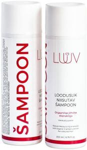 LUUV Natural Moisturizing Shampoo with Organic Cranberry Extract for Coloured Hair (200mL)