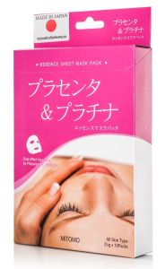 Mitomo Placenta & Platinum Essence Mask Box (10pcs)