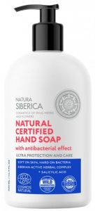 Natura Siberica Natural Certified Hand Soap With Antibacterial Effect Ultra Protection And Care (500mL)