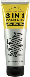 The 3in1 Company Shampoo, Body Wash, Shaving Gel (250mL)