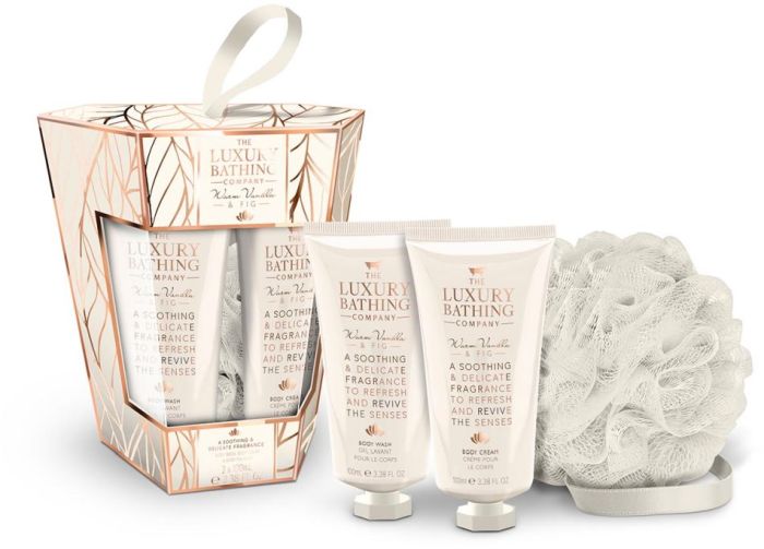 The Luxury Bathing Company Gift Set Warm Vanilla & Fig Touch Harmony
