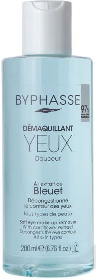 Démaquillant Yeux Douceur à l'extrait de Bleuet Byphasse 200ml