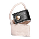 Corinne Leather Band Short Bendable Two-Colored Black Cream