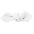 Corinne Leather Bow Big On Hair Clip White